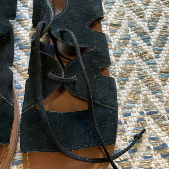 Toms black suede lace up sandal - Picture 2 of 5